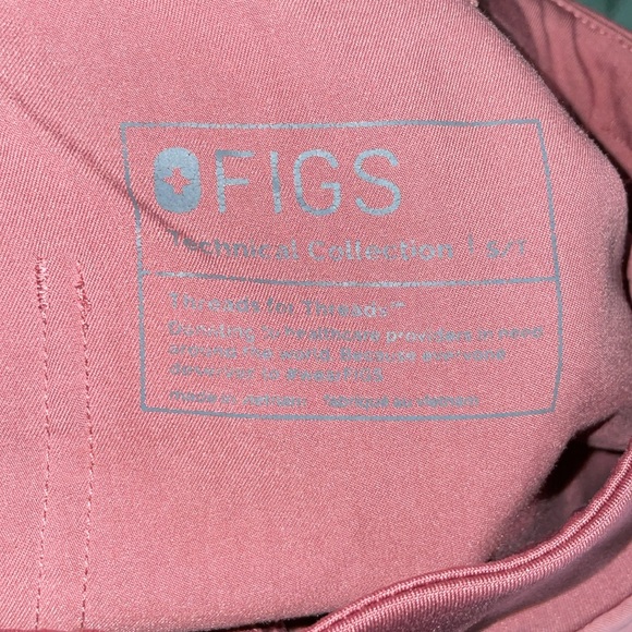 Mauve fig set FIGS Yola Scrub Pants 2 piece set catalina top XS/SM - Picture 11 of 15